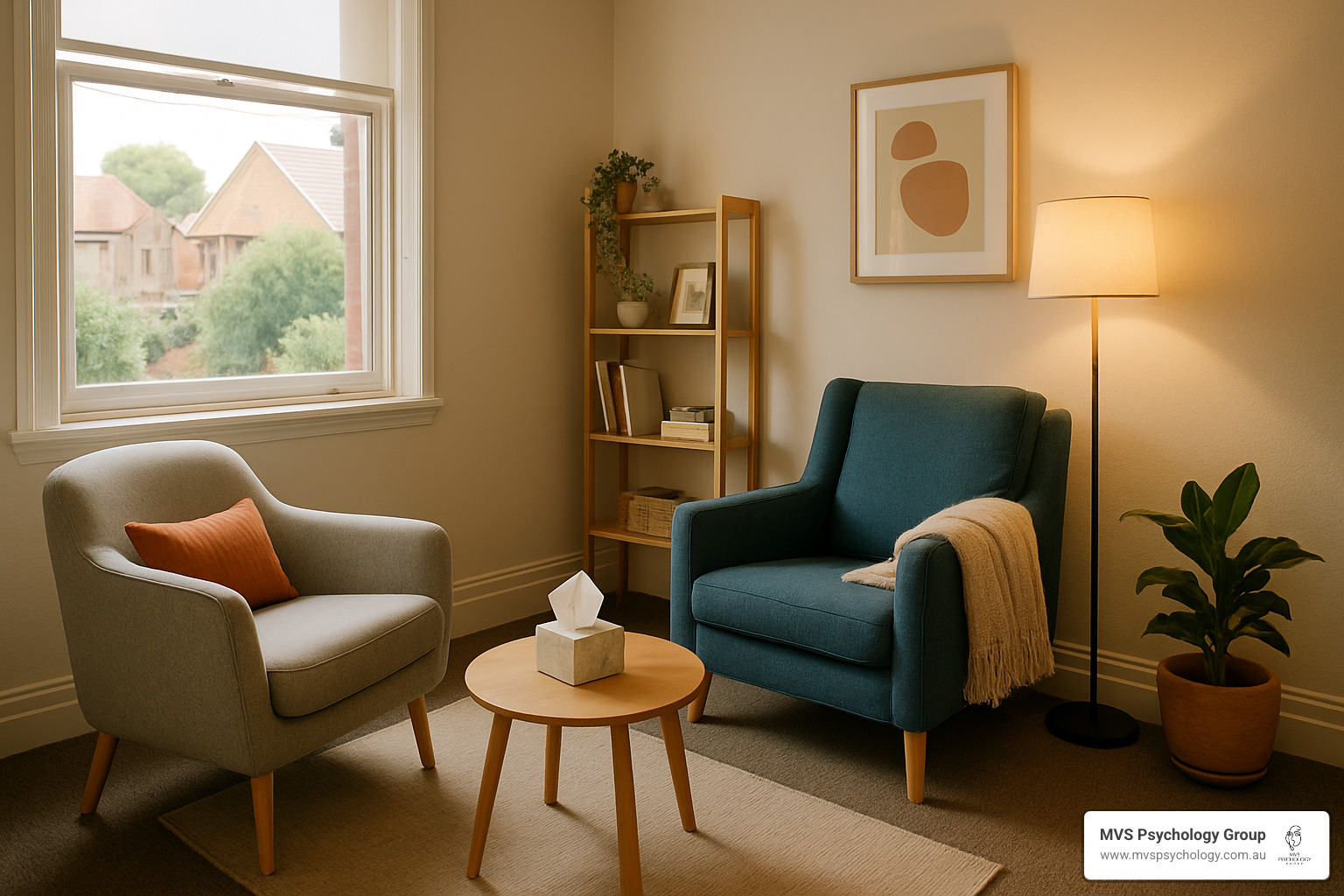 Melbourne therapy office with comfortable seating - counselor vs therapist Melbourne therapy office with comfortable seating - counselor vs therapist